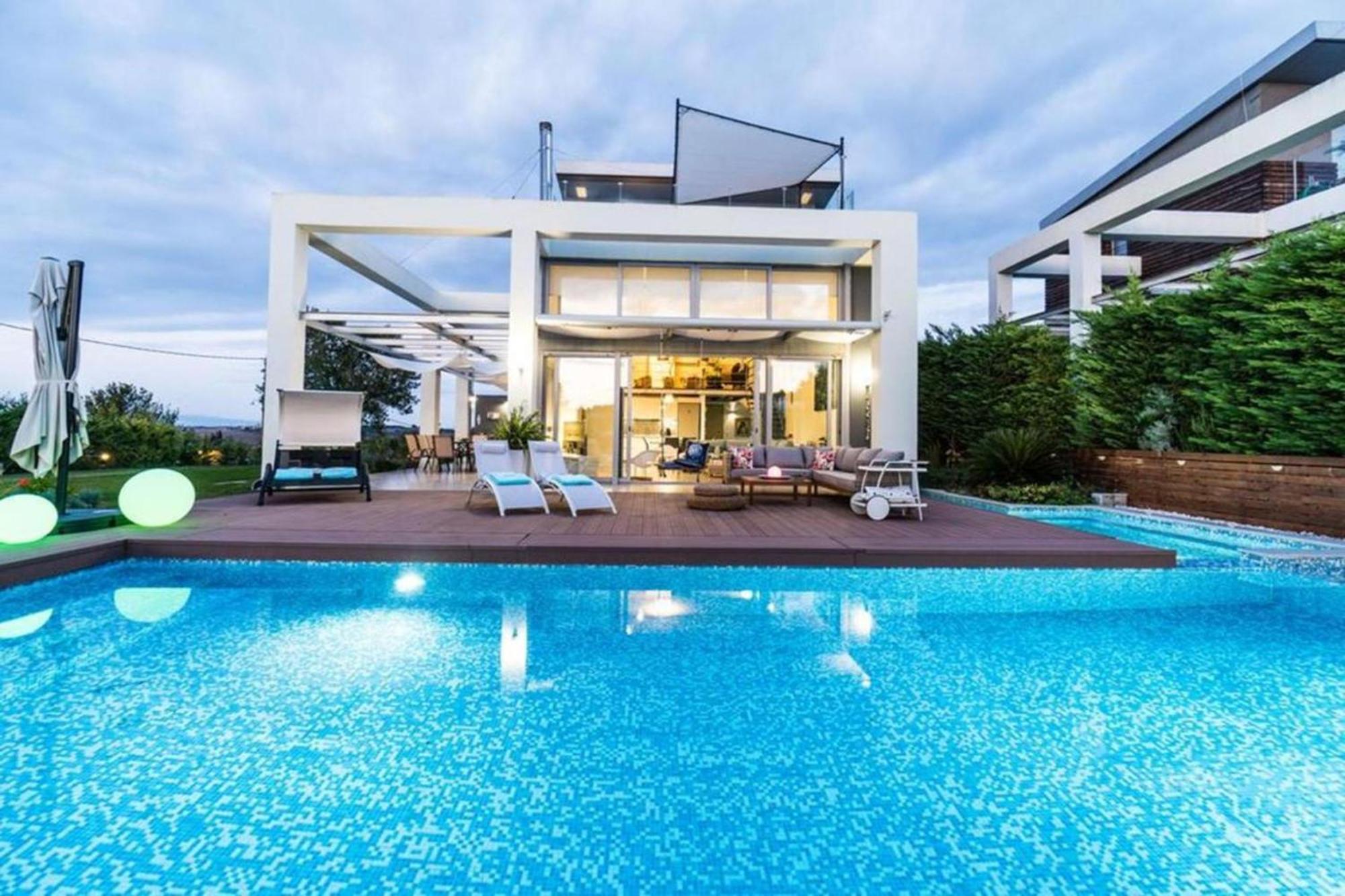 Island Villa Sani Sea View Екстериор снимка